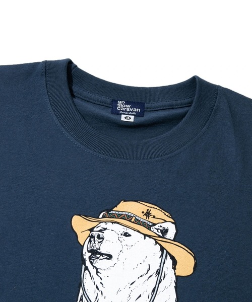「go slow caravan」 半袖Tシャツ LARGE ブルー系その他 メンズ_画像3