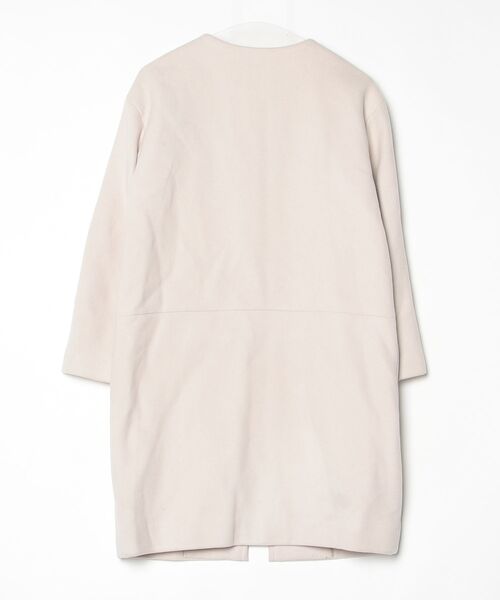 NOBLE（ノーブル） ノーカラーコート 36 ベージュ レディース