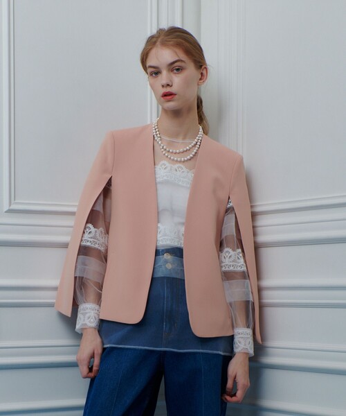 ルルウィルビー　ジャケット LOULOU WILLOUGHBY（ルルウィルビー） ジャケット ノーカラー