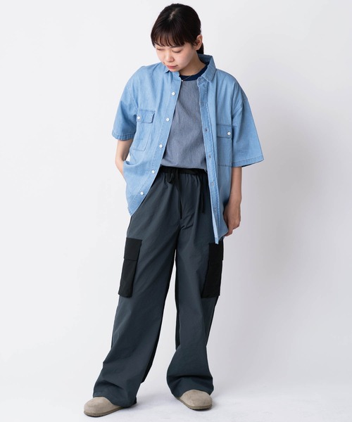 「gym master」 半袖シャツ X-LARGE ブルー メンズ_画像5