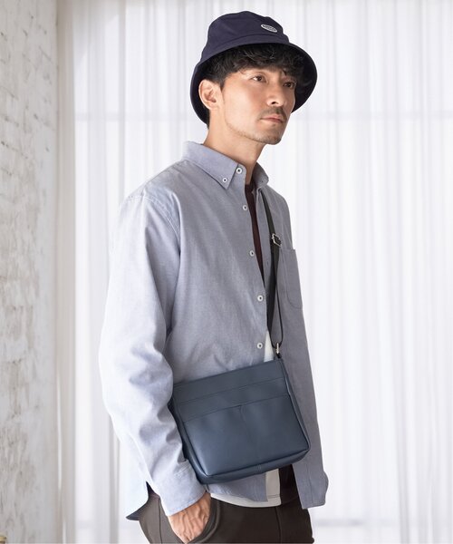 「ikka」 長袖シャツ M ネイビー メンズ_画像3