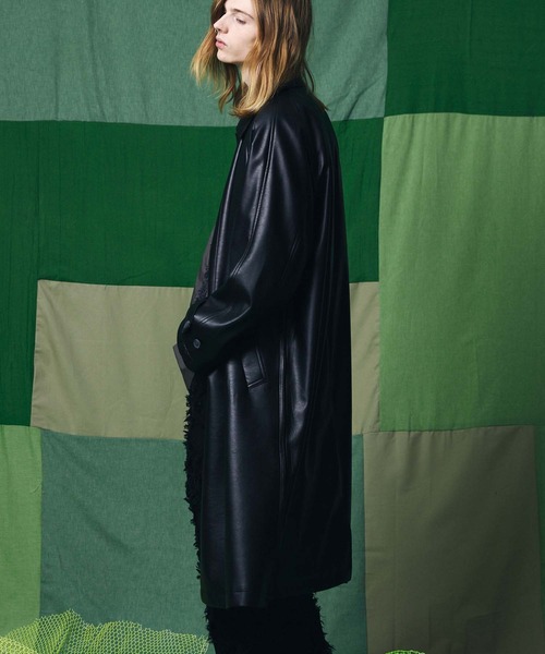 MAISON SPECIAL（メゾンスペシャル） ステンカラーコート 1 ブラック