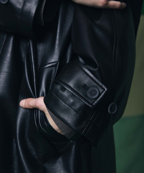 MAISON SPECIAL ステンカラーコート ブラック MAISON SPECIAL（メゾンスペシャル） ステンカラーコート コート