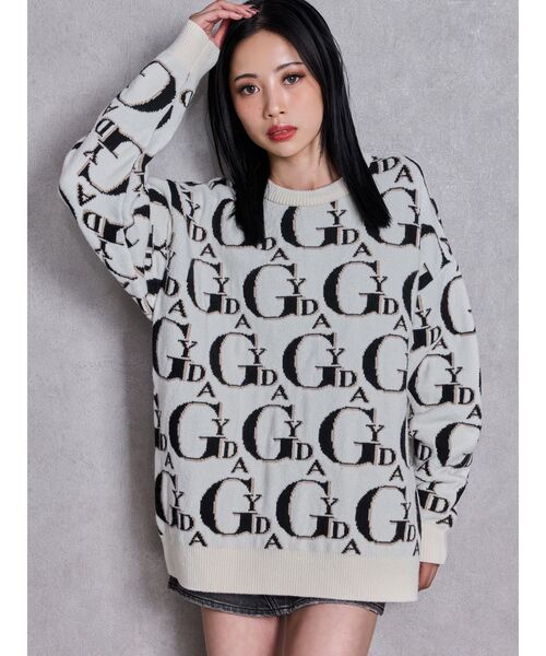 GYDA ニット セーター GYDA（ジェイダ） ニット セーター GG FRAME ニットトップス
