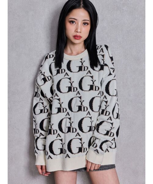 GYDA（ジェイダ） ニット セーター GYDA PATTERN ニットトップス