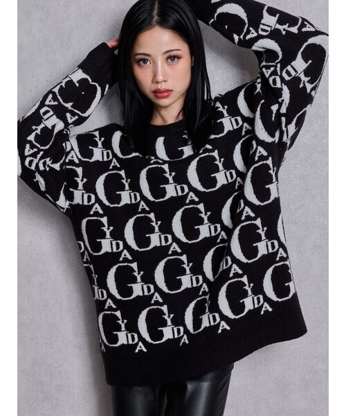 GYDA（ジェイダ） ニット セーター GYDA PATTERN ニットトップス