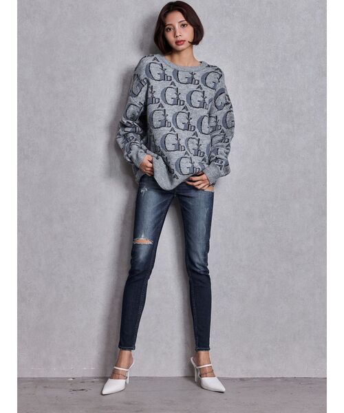 GYDA PATTERN ニットトップス 【完売品】 GYDA（ジェイダ） ニット セーター GYDA PATTERN ニットトップス