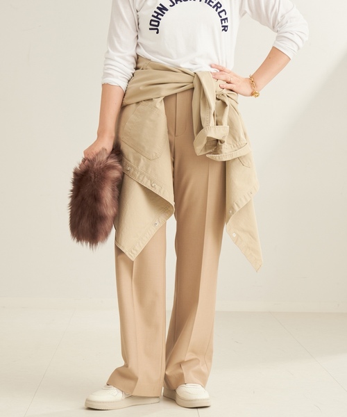 plage（プラージュ） スラックス 36 キャメル レディース : ZOZOTOWN