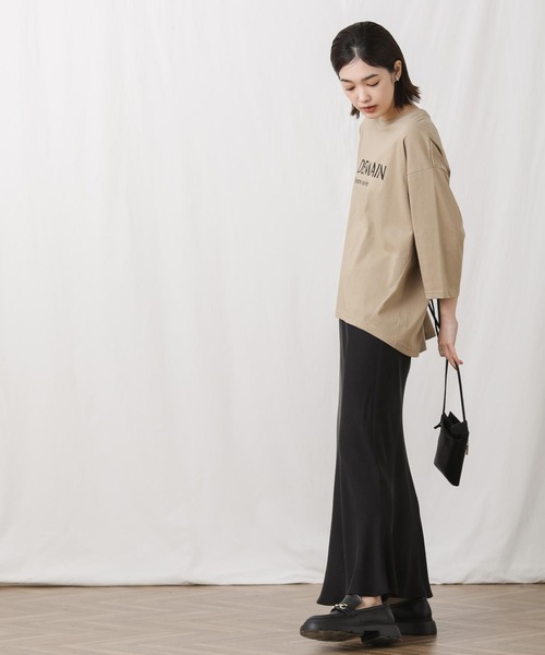 「Gready Brilliant」 7分袖カットソー FREE キャメル レディース_画像8