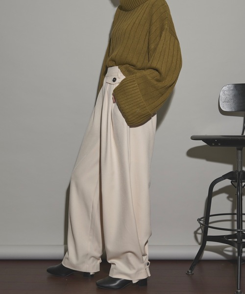 「THE YOn」 パンツ M モカ レディース_画像3