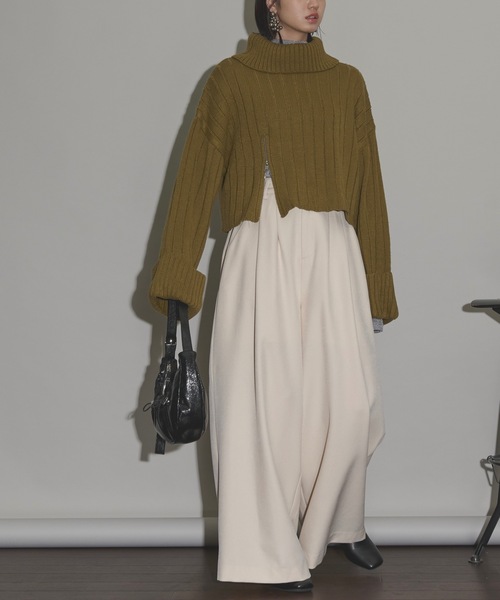 「THE YOn」 パンツ M モカ レディース_画像6