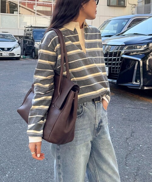 fredy emue（フレディエミュ） tシャツ マルチボーダーラガーロンT