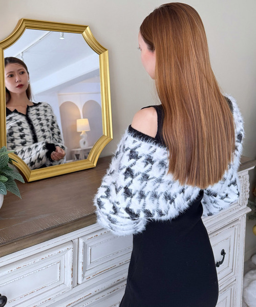 ROYAL PARTY（ロイヤルパーティー） ワンピース 2way千鳥シャギー