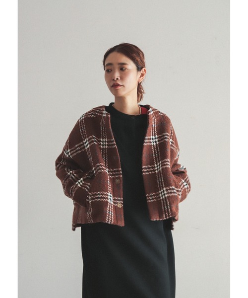 FIL DE FER（フィルデフェール） ツイードジャケット FREE ブラウン