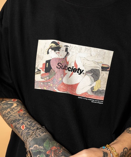 Subciety（サブサエティ） tシャツ Souvenir ratio tee メンズ