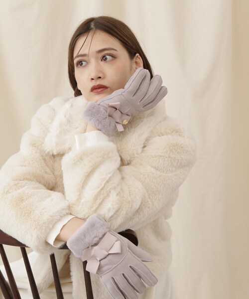 「JILL by JILL STUART」 手袋 FREE グレー レディース_画像3