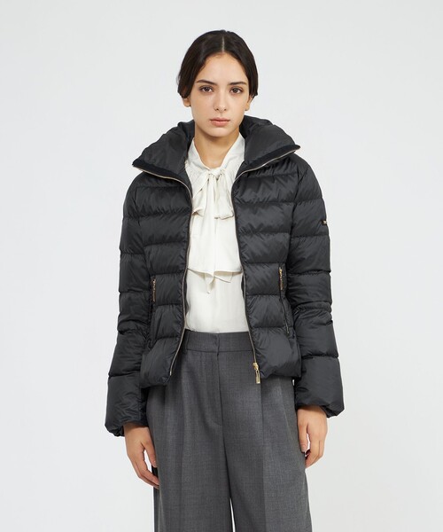 ★美品★EPOCA ダウン コート ツイード Mサイズ(40) Aライン ☆美品☆EPOCA ダウン コート ツイード Mサイズ(40) Aライン