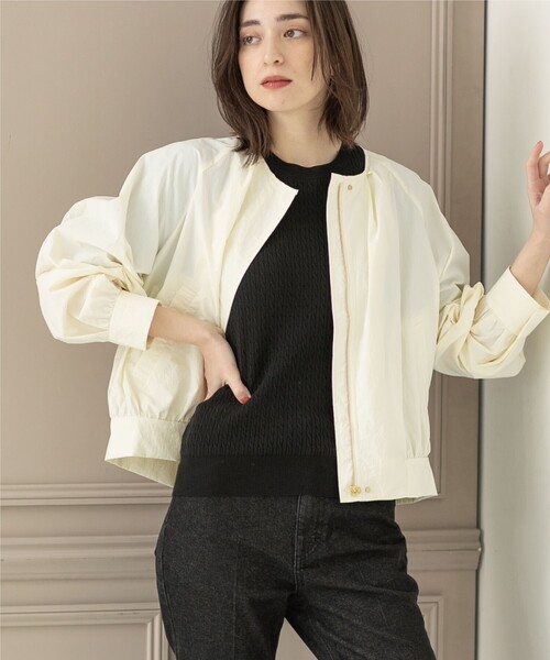 「OPAQUE.CLIP」 ブルゾン 38 ベージュ レディースの画像2