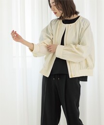 「OPAQUE.CLIP」 ブルゾン 38 ベージュ レディースの画像4