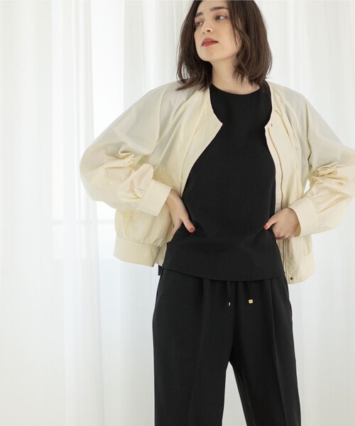 「OPAQUE.CLIP」 ブルゾン 38 ベージュ レディースの画像5