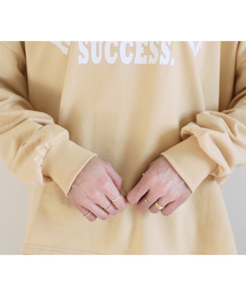 「reca」 長袖カットソー FREE オートミール レディース_画像7