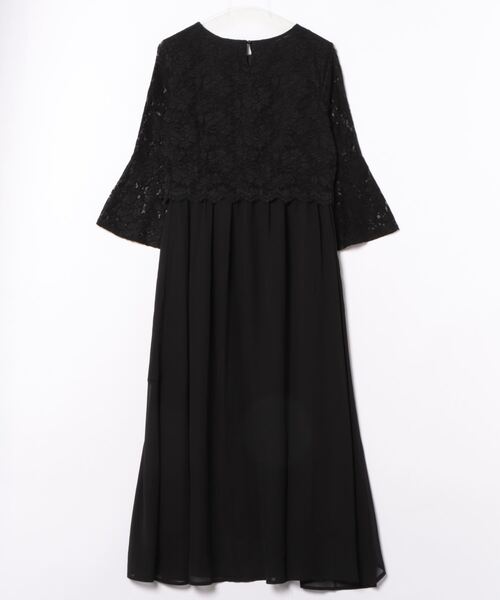 「Cinderella」 長袖ワンピース - ネイビー レディース_画像2