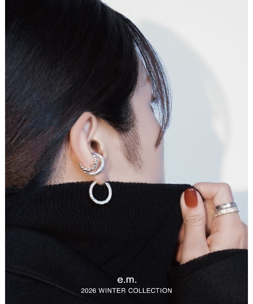 e.m.（イーエム） ピアス スターダストフープピアス/シルバー