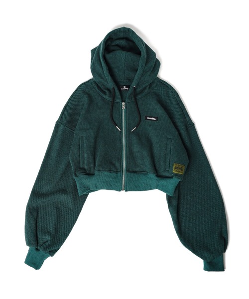 「Subciety」 ジップアップパーカー X-LARGE ブラック メンズ_画像8