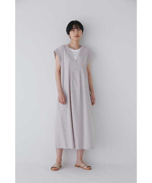 「human woman」 半袖ワンピース MEDIUM ネイビー レディースの画像