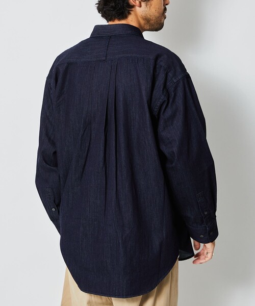 「5525Gallery」 長袖シャツ M ネイビー メンズ_画像8