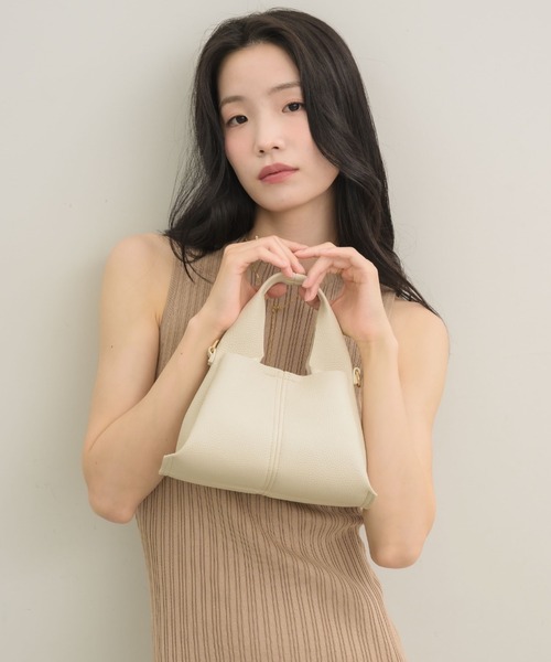 「NEUNA」 2WAYバッグ SMALL ベージュ レディース_画像7