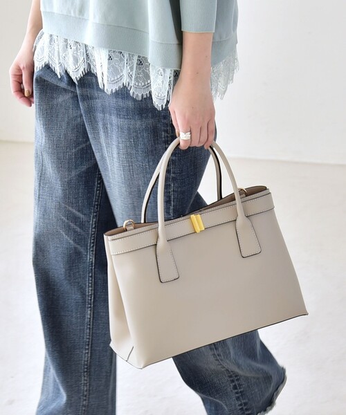 quaranciel トートバッグ quaranciel: バックル 2way トート バッグ