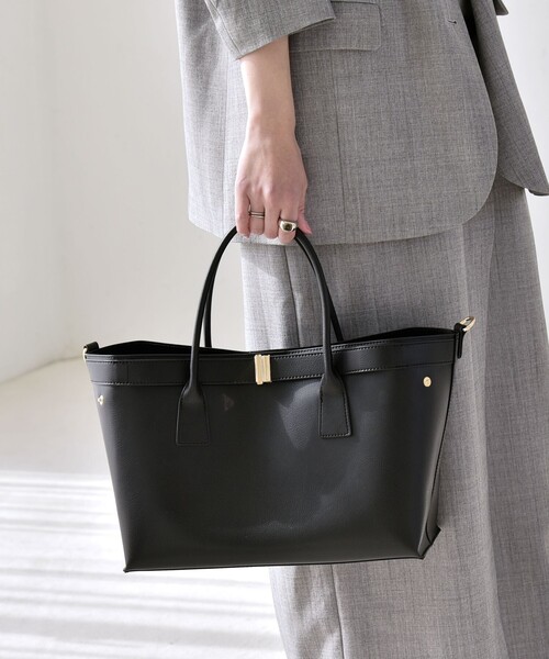 quaranciel トートバッグ quaranciel: バックル 2way トート バッグ