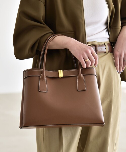 ♡♡♡ 激安オークション中！ quaranciel トートバッグ quaranciel: バックル 2way トート バッグ