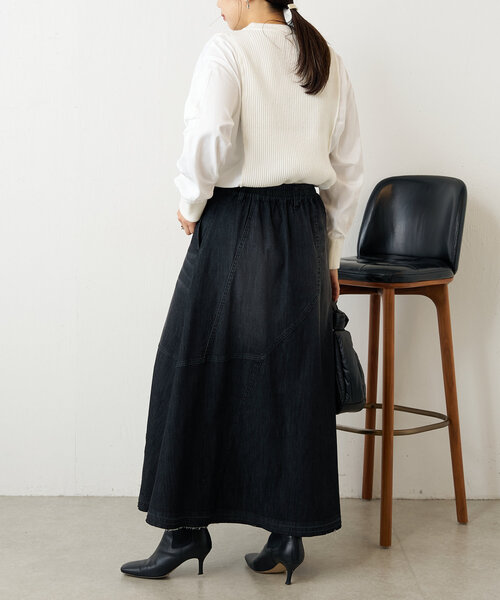 「Jena espace merveilleux」 長袖ニット FREE ベージュ レディース_画像4