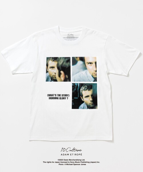 アダムエロペ　oasis Morning Glory Tシャツ L ADAM ET ROPE'（アダムエロペ） tシャツ 「oasis 10Culture / ADAM ET