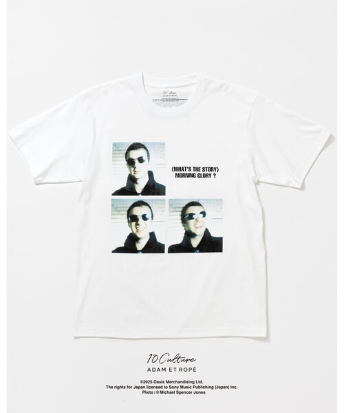 新品 アダムエロペ oasis オアシス Morning Glory Tシャツ ADAM ET ROPE'（アダムエロペ） tシャツ 「oasis 10Culture / ADAM ET