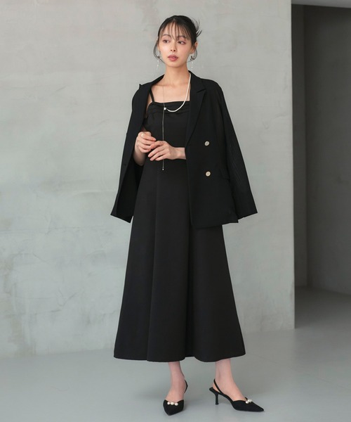 「RUIRUE BOUTIQUE」 長袖ワンピース M ライトグレー レディースの画像