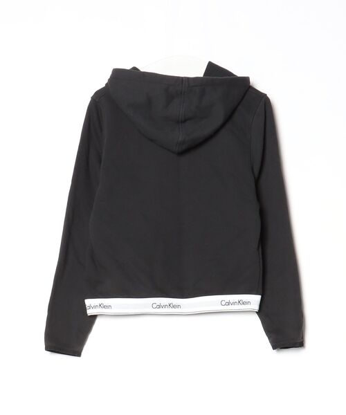 「Calvin Klein Underwear」 ジップアップパーカー MEDIUM ブラック レディースの画像