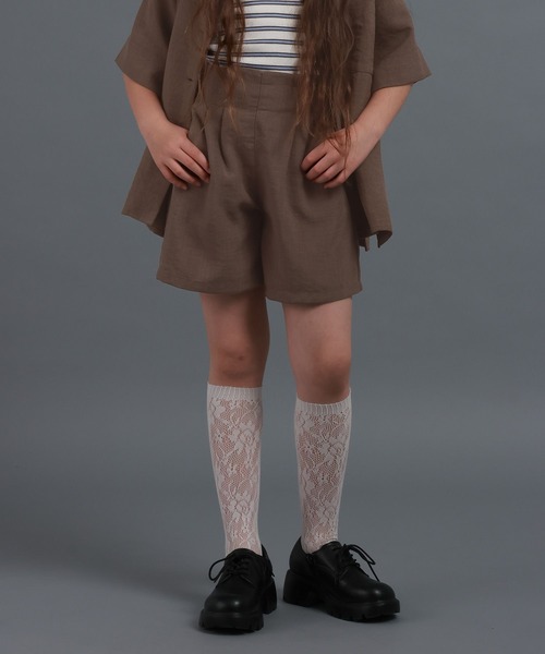 美品　キャピタル　パッチワーク　キュロットスカート　ワイドパンツ GLOBAL WORK（グローバルワーク） ワイドパンツ パンツ リネンライク