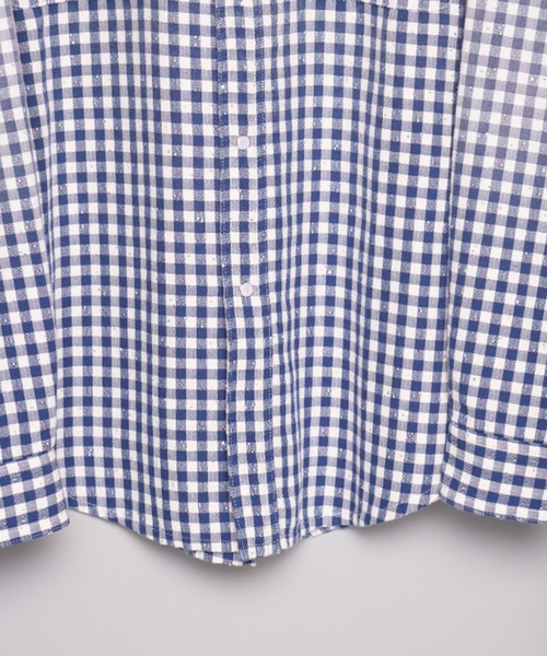 シャツ 「M A S U」FADED SPARKLING PLAID SHIRT メンズの画像