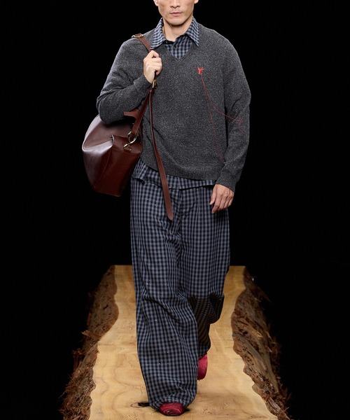 シャツ 「M A S U」FADED SPARKLING PLAID SHIRT メンズの画像