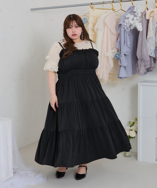 「Louiosy」 キャミソールワンピース X-LARGE ブラック系その他 レディース_画像7