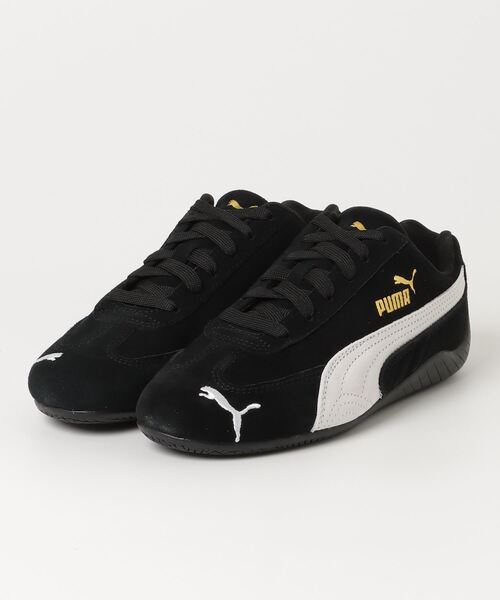 「PUMA」 ローカットスニーカー 24cm ブラック レディース