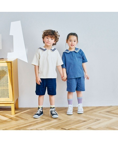 LYKKE（リッケ） セットアップ すぐおしゃれセーラーTシャツ