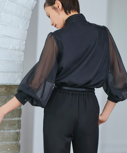 「RUIRUE BOUTIQUE」 長袖ブラウス L ブラック レディース_画像7