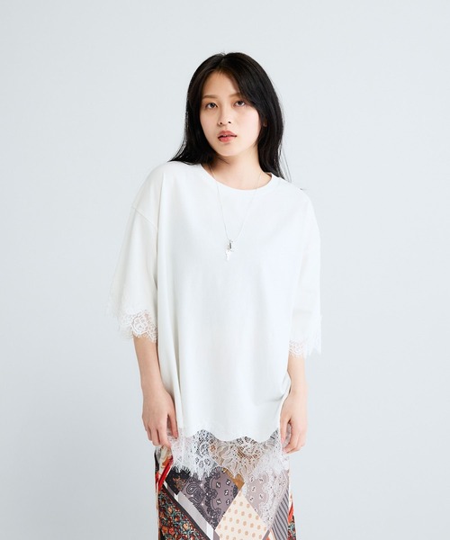 JEANASIS（ジーナシス） tシャツ レーストリムキョウネンSS TEE/683783
