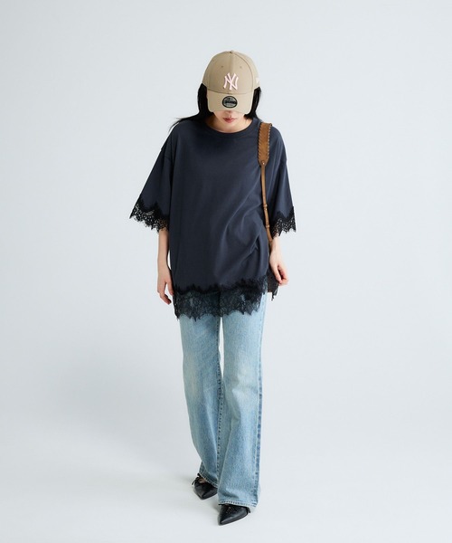JEANASIS（ジーナシス） tシャツ レーストリムキョウネンSS TEE/683783