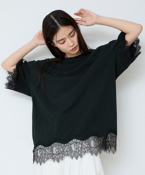 JEANASIS（ジーナシス） tシャツ レーストリムキョウネンSS TEE/683783