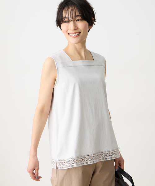 DECOY SINCE 1981 uvカット tシャツ 「ひやさらコットン」裾レース